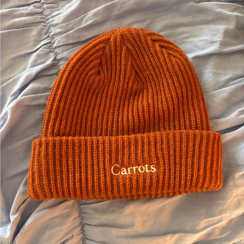 Women's Orange Knit Beanie